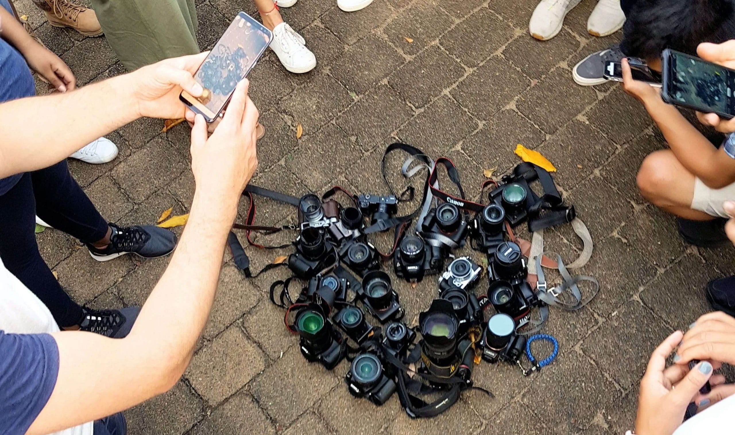 Dubai photography community members on a group photowalk
